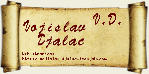 Vojislav Đalac vizit kartica